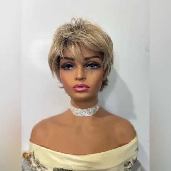 Other - René of Paris Balayage Blonde Short Layered Wig – Modacrylic Fiber